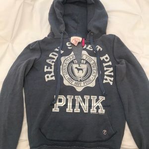 PINK Victoria’s Secret blue sweatshirt